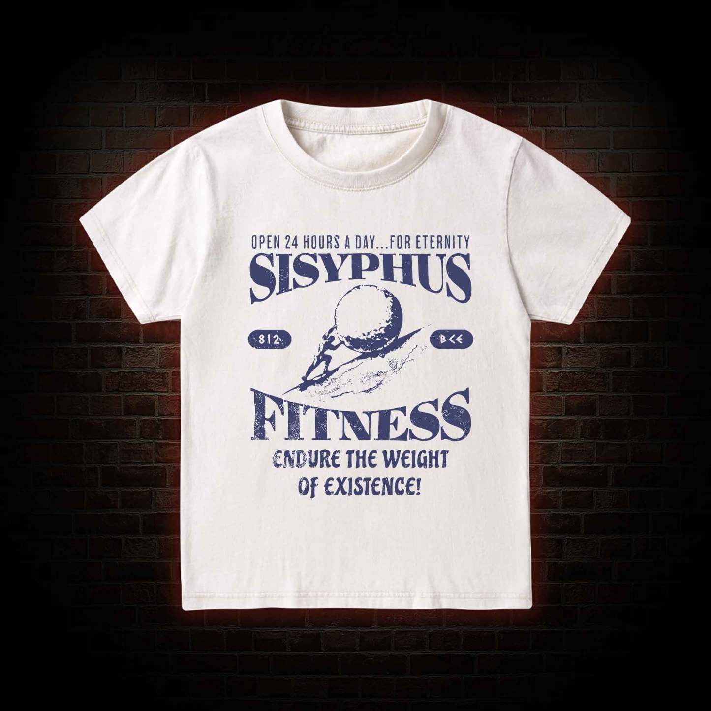Sisyphus Fitness Kid Washed T-Shirt