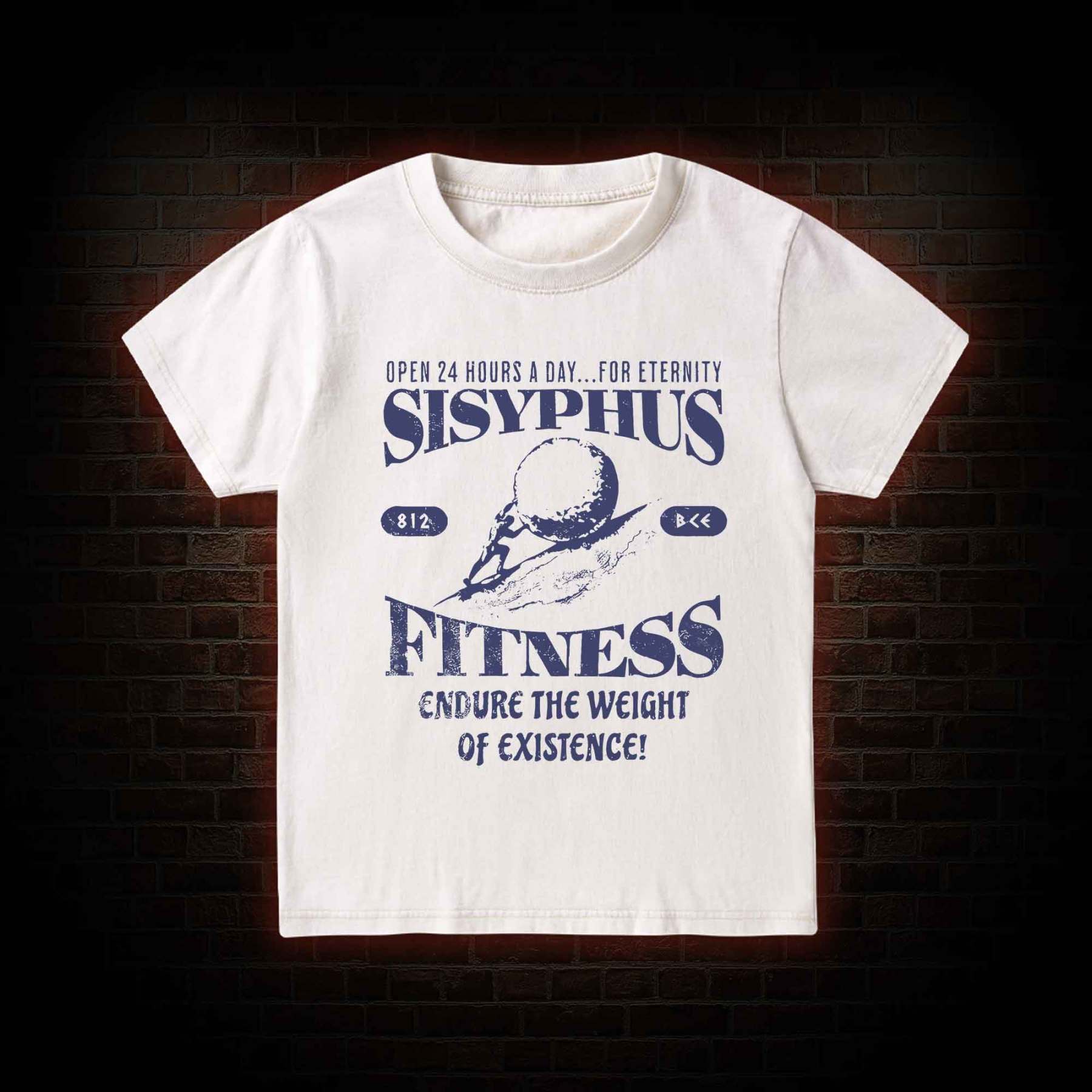 Sisyphus Fitness Kid Washed T-Shirt