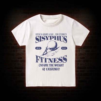 Sisyphus Fitness Kid Washed T-Shirt