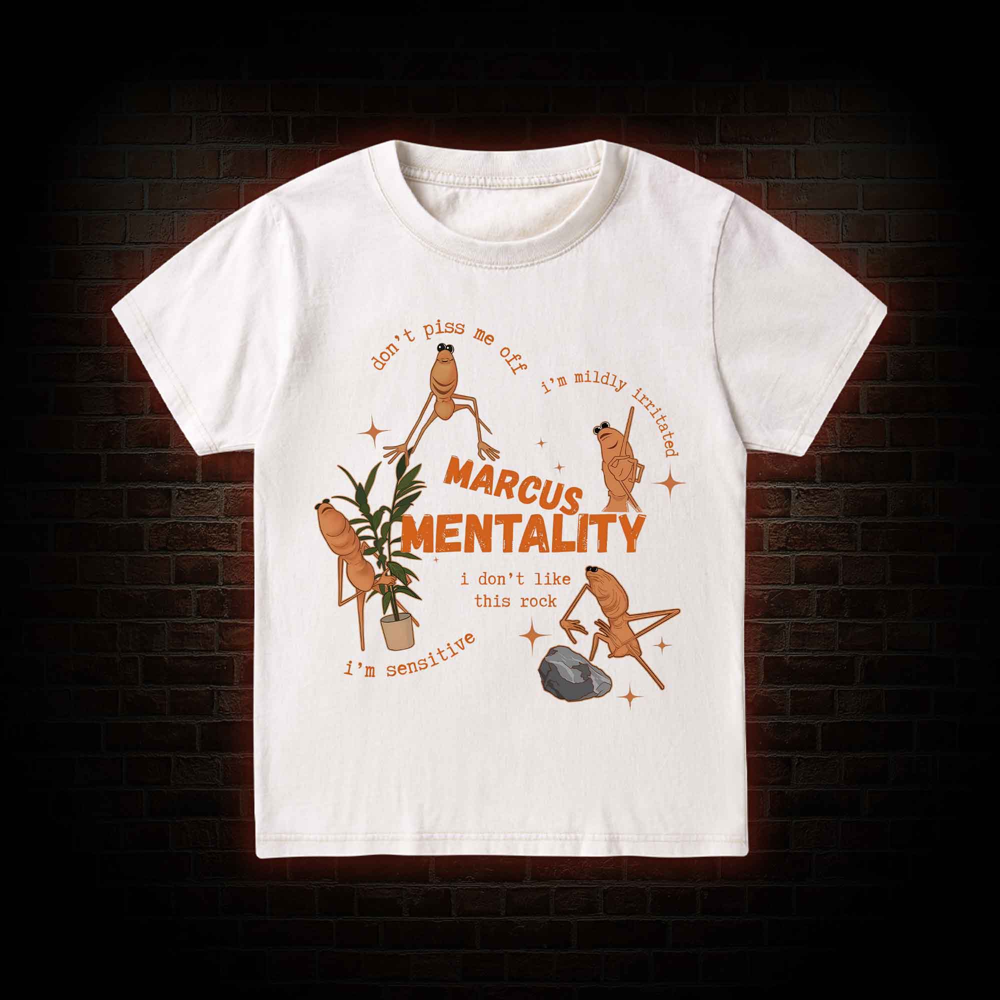 Marcus the Worm Kid Washed T-Shirt