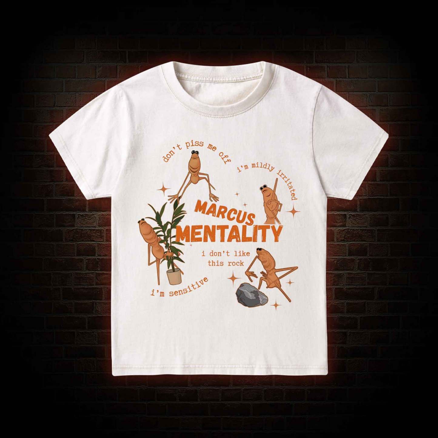 Marcus the Worm Kid Washed T-Shirt