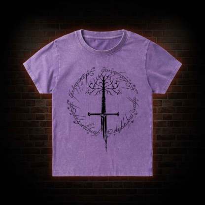 Ring Inspired  Kid Washed T-Shirt