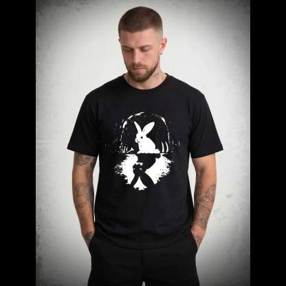 Surreal Duality Rabbit Reflection T-shirt