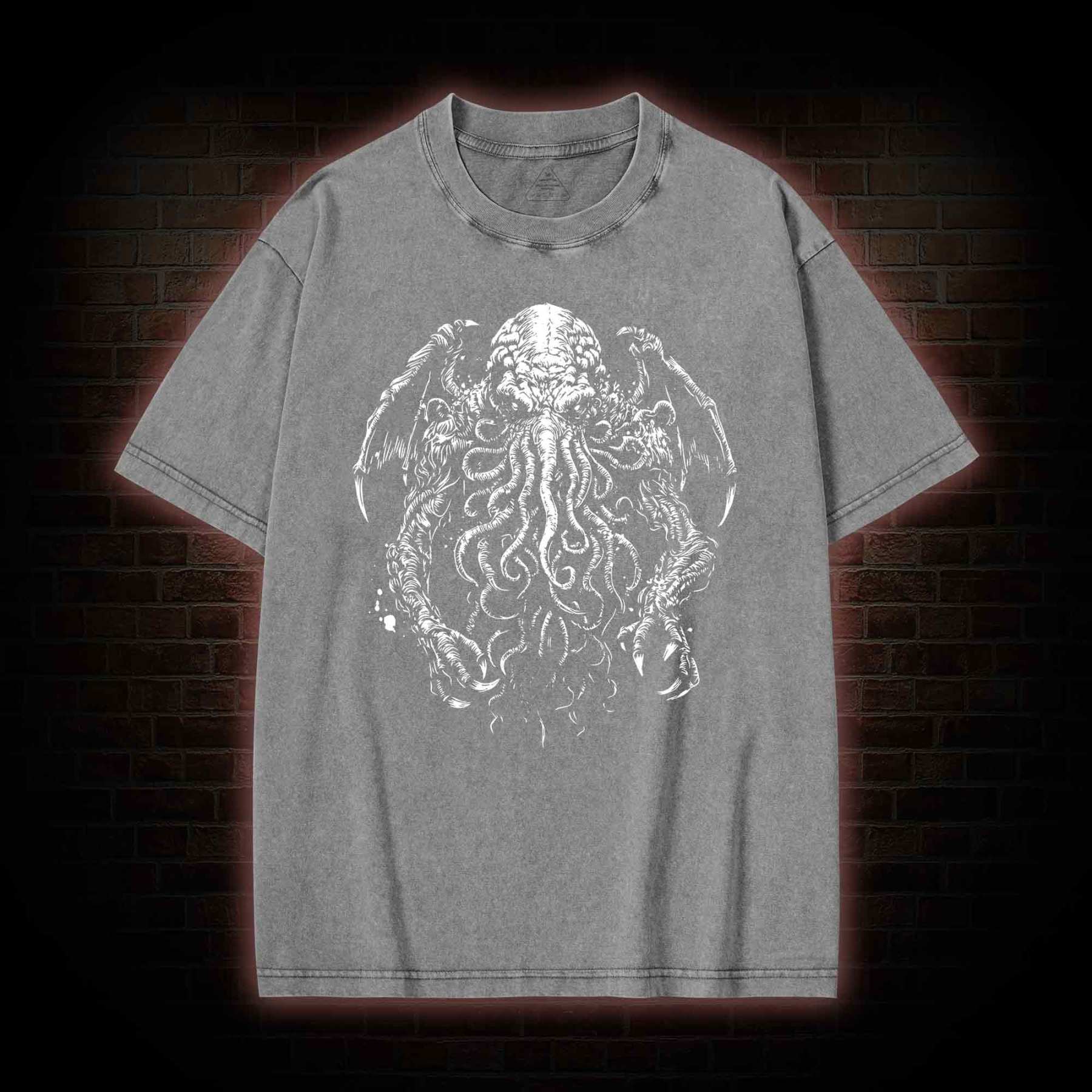 The Great Old One Cthulhu Washed T-Shirt