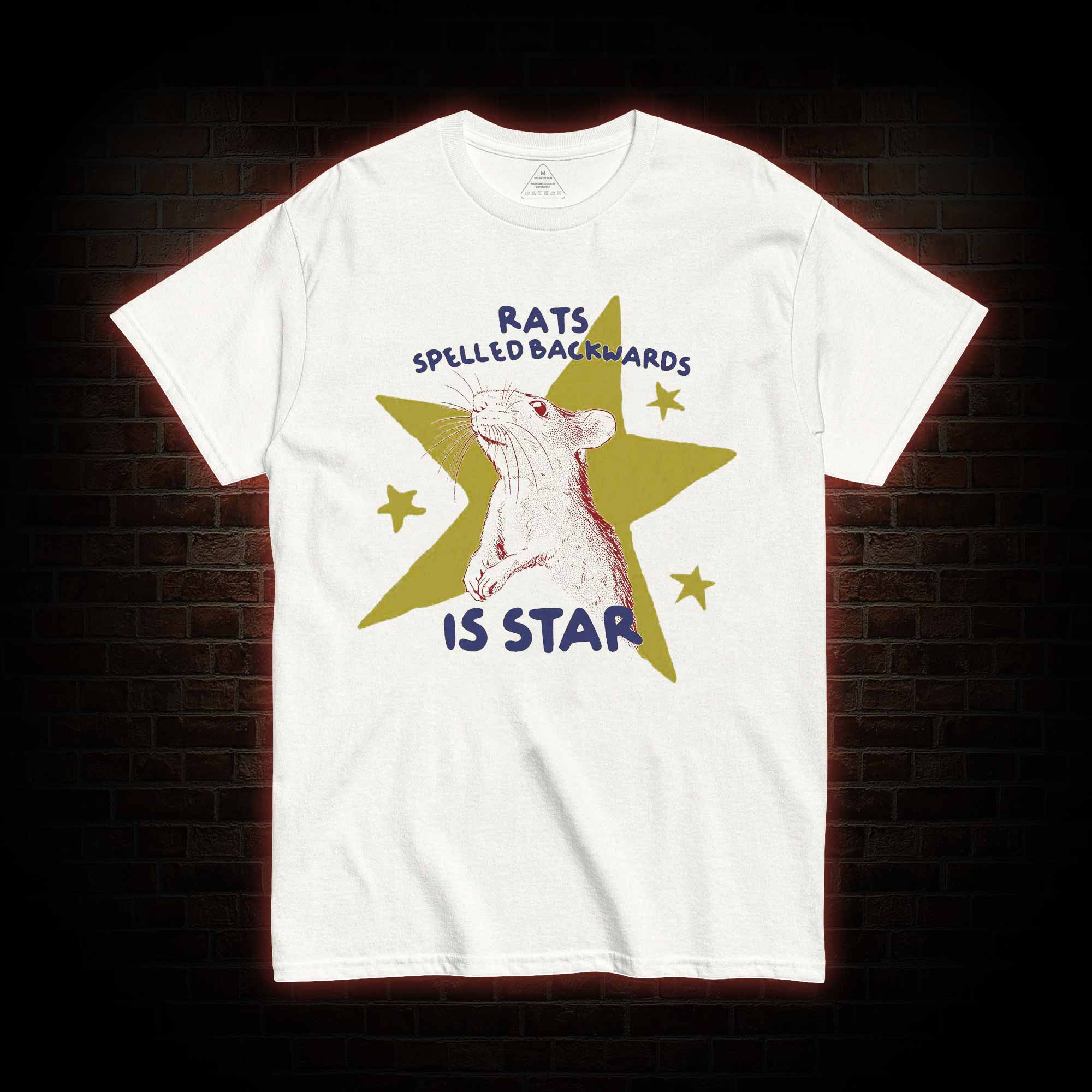 Rats Spelled Backwards is Star T-shirt