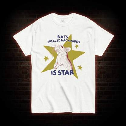 Rats Spelled Backwards is Star T-shirt