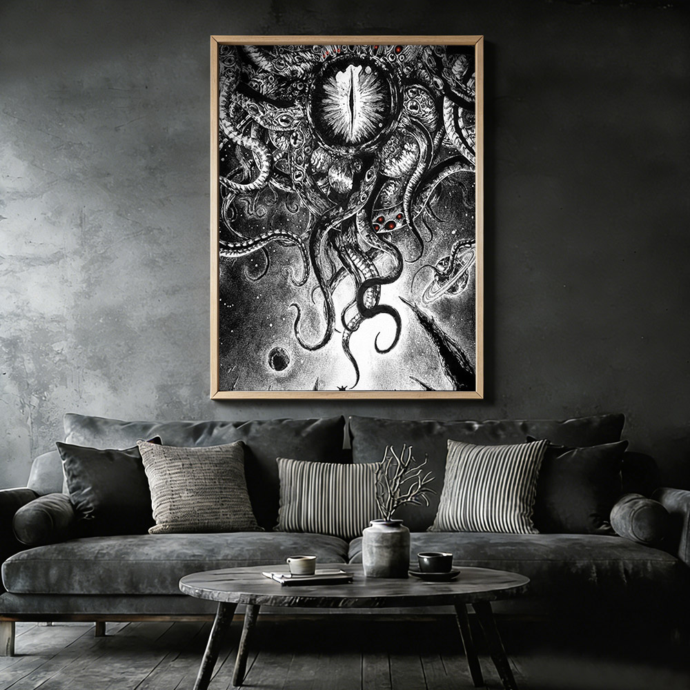 Yog-Sothoth Framed Canvas Print