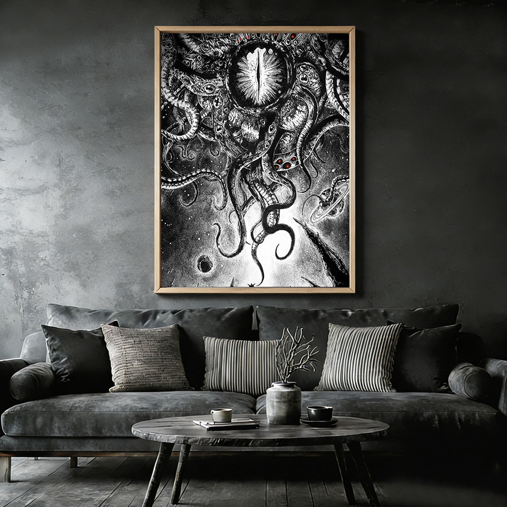 Yog-Sothoth Framed Canvas Print