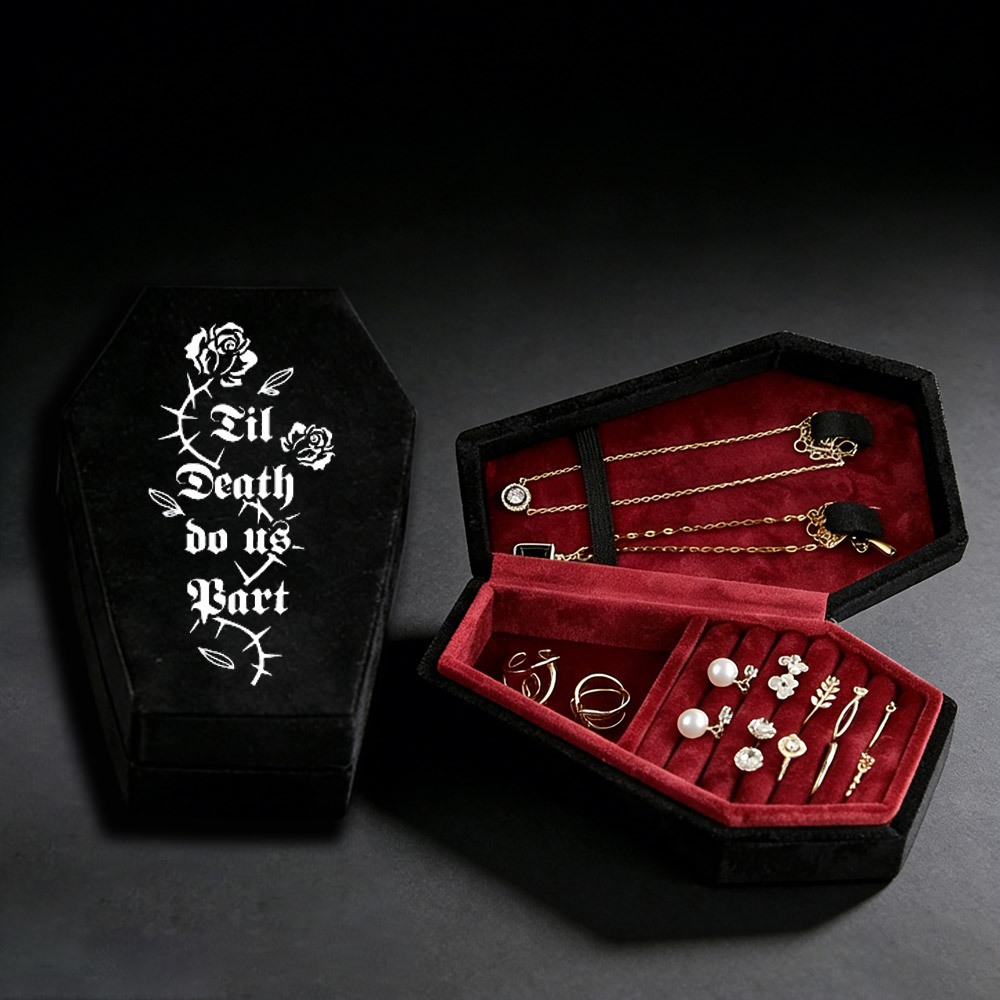Til Death do us Part Coffin-shaped Jewelry Box