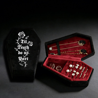 Til Death do us Part Coffin-shaped Jewelry Box