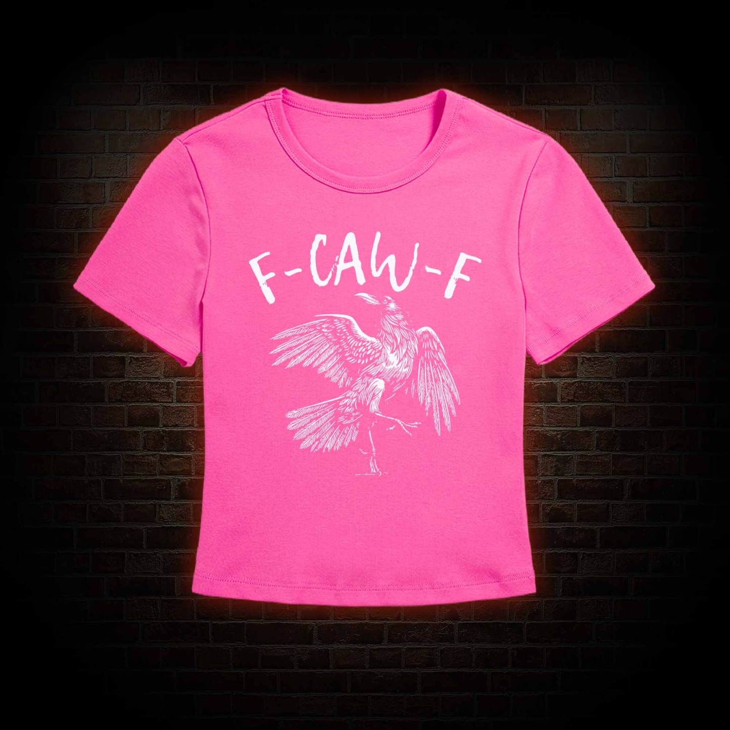 F-caw-f Funny Slim Fit T-Shirt