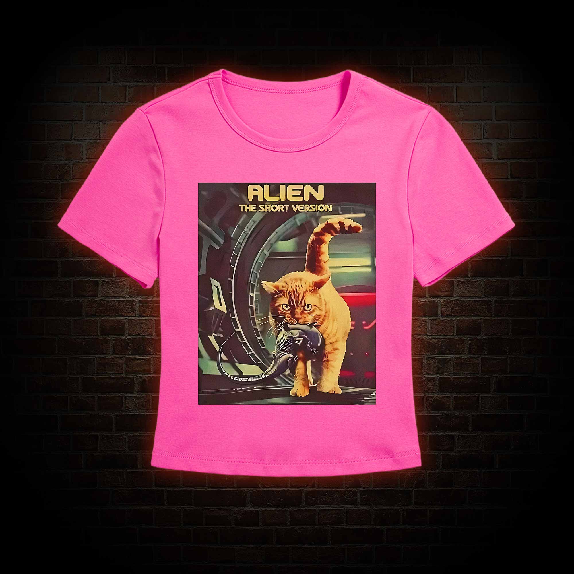 Alien Cat Slim Fit T-Shirt