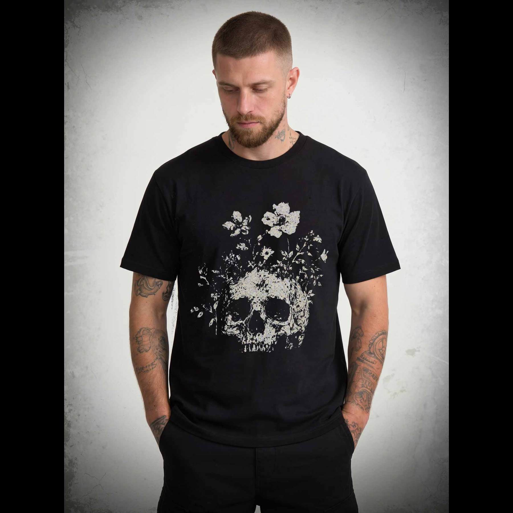 Floral Skull T-shirt
