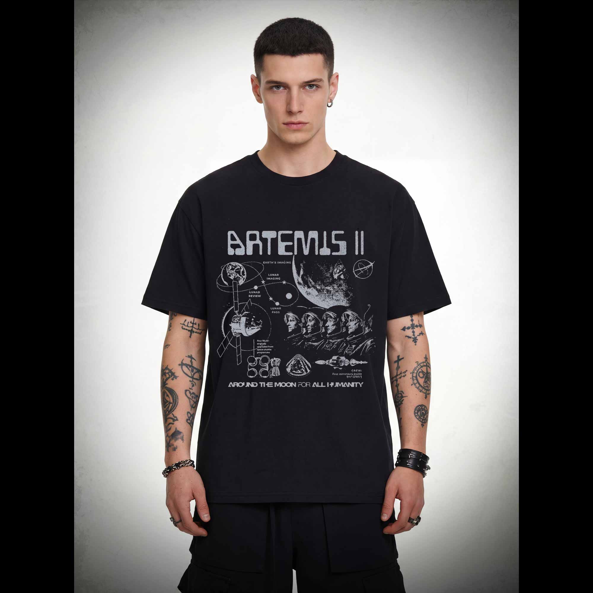 Around the Moon for All Humanity T-shirt