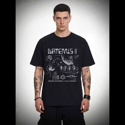 Around the Moon for All Humanity T-shirt