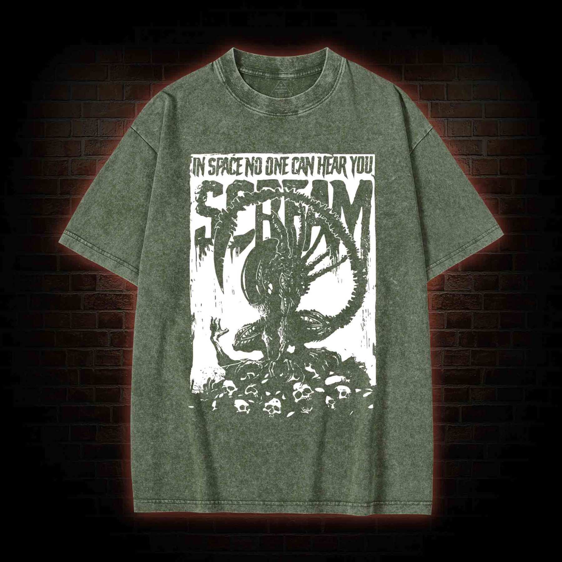 In Space No One Can Hear You Scream Washed T-shirt