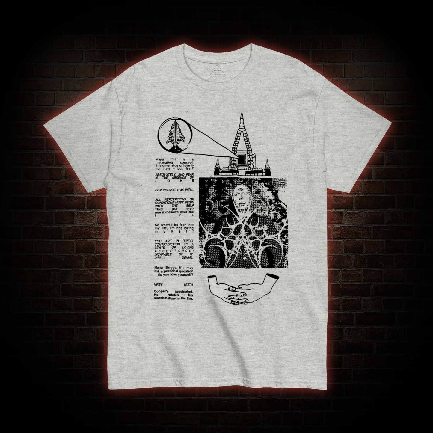 He Rotates His Marshmallow in the Fire T-shirt