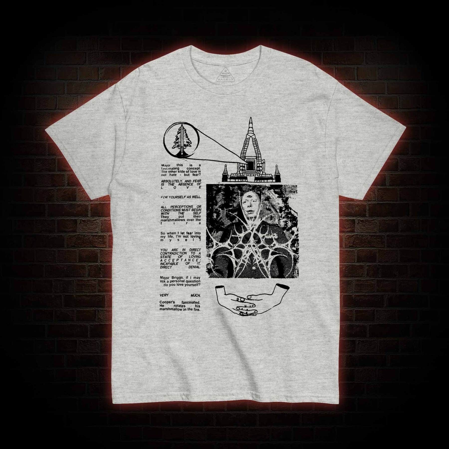 He Rotates His Marshmallow in the Fire T-shirt