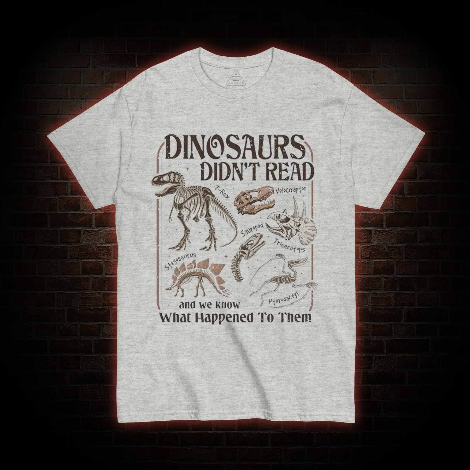 Dinosaurs Didn't Read T-shirt
