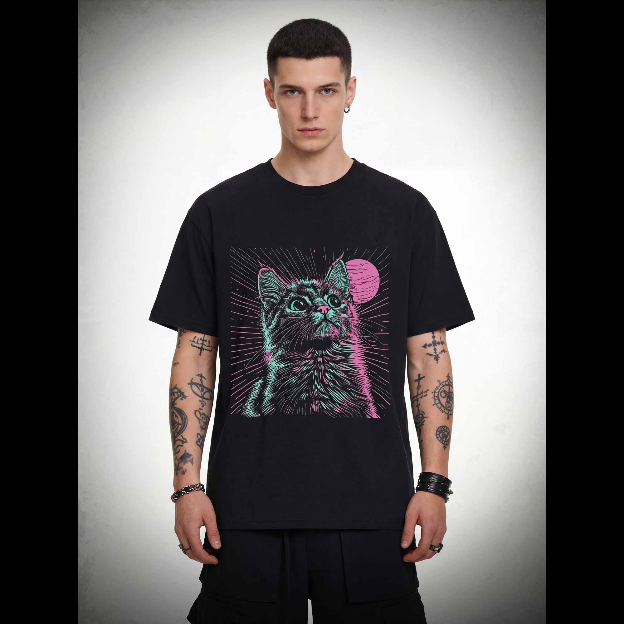 Psychedelic Cat T-shirt