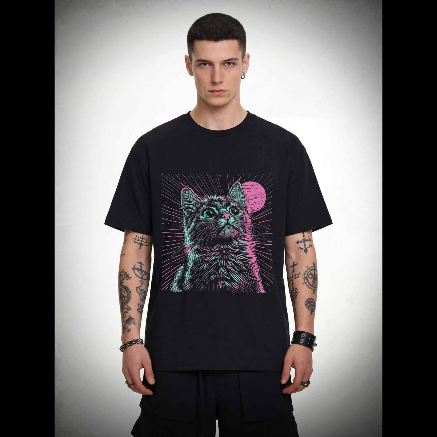 Psychedelic Cat T-shirt
