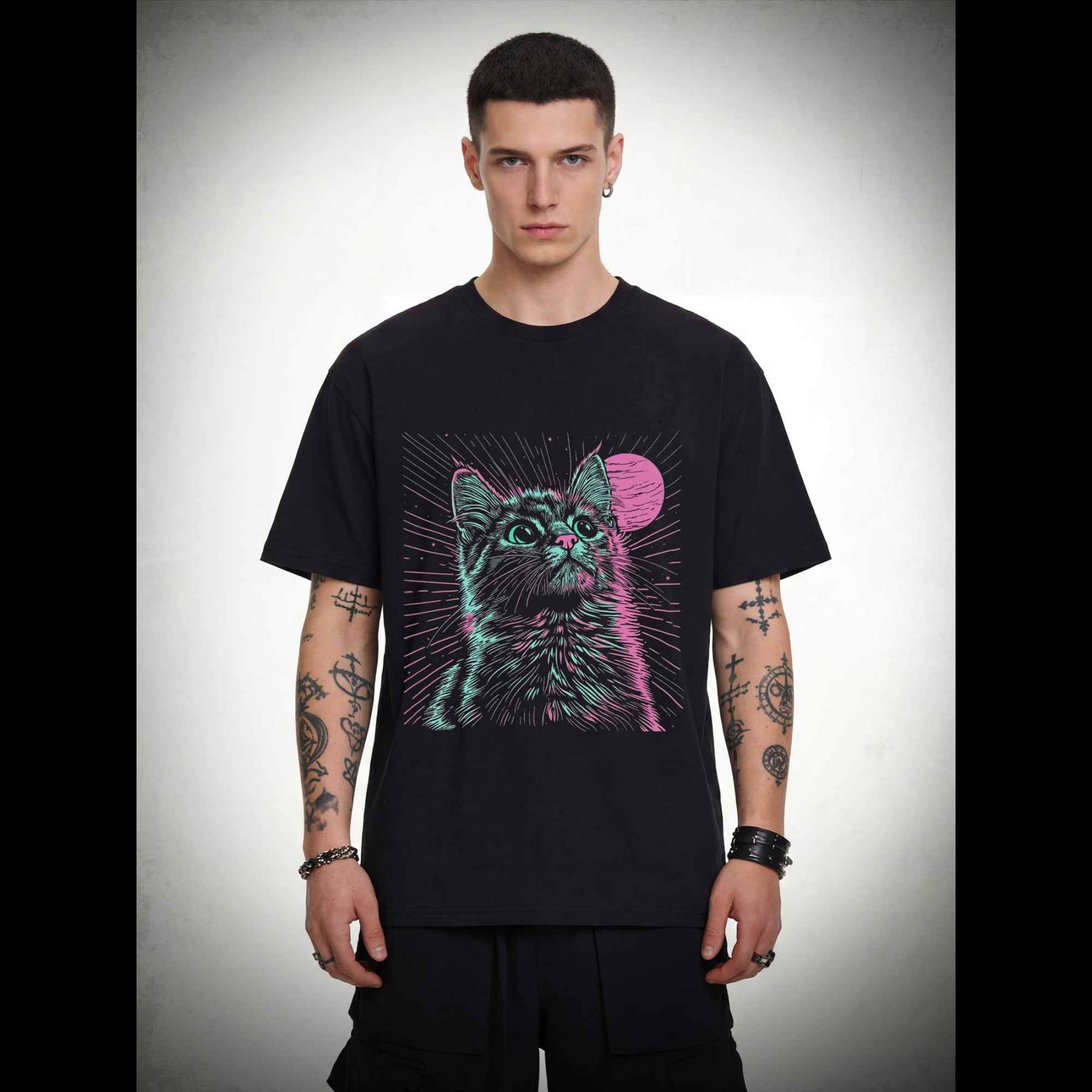 Psychedelic Cat T-shirt