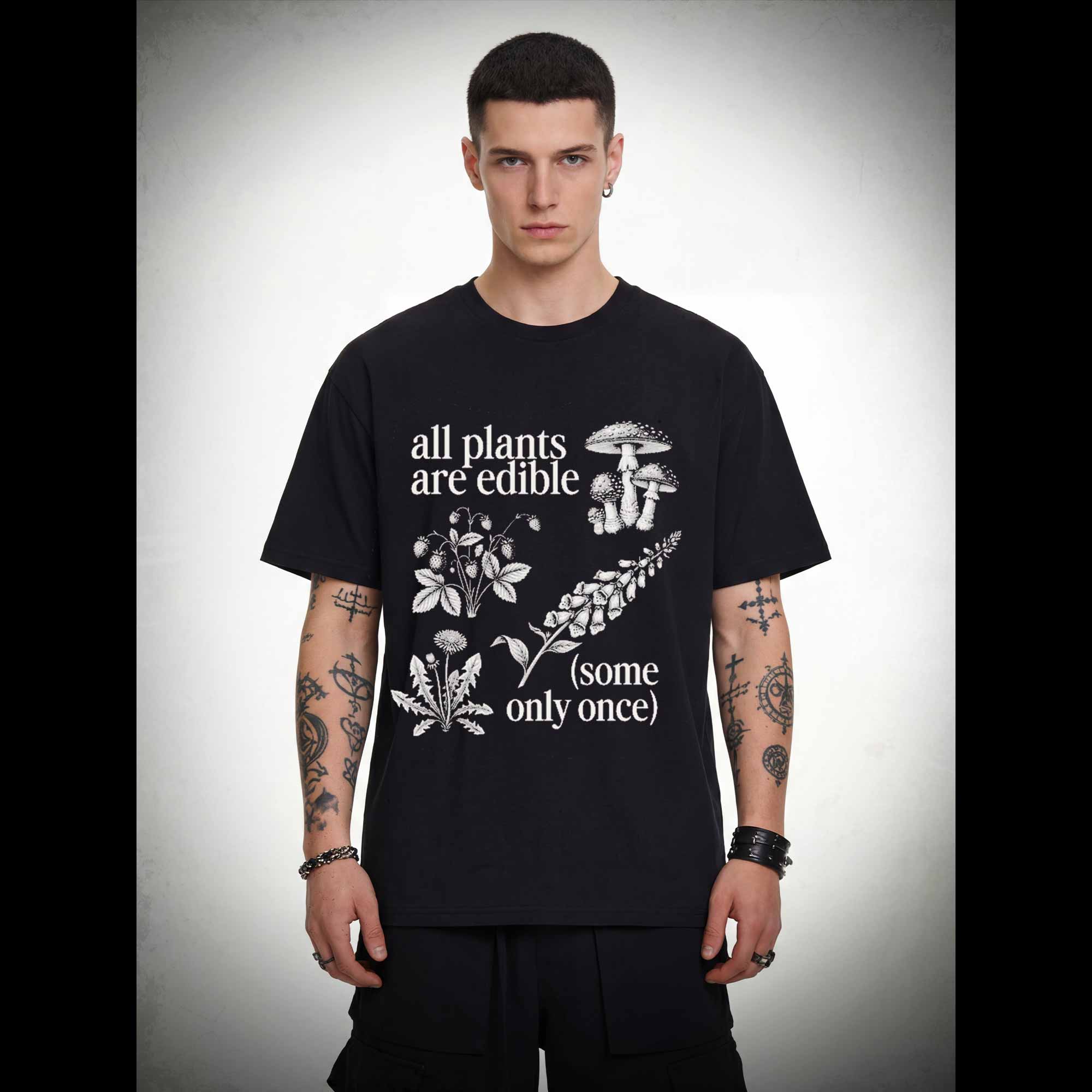 All Plants are Edible Washed T-shirt