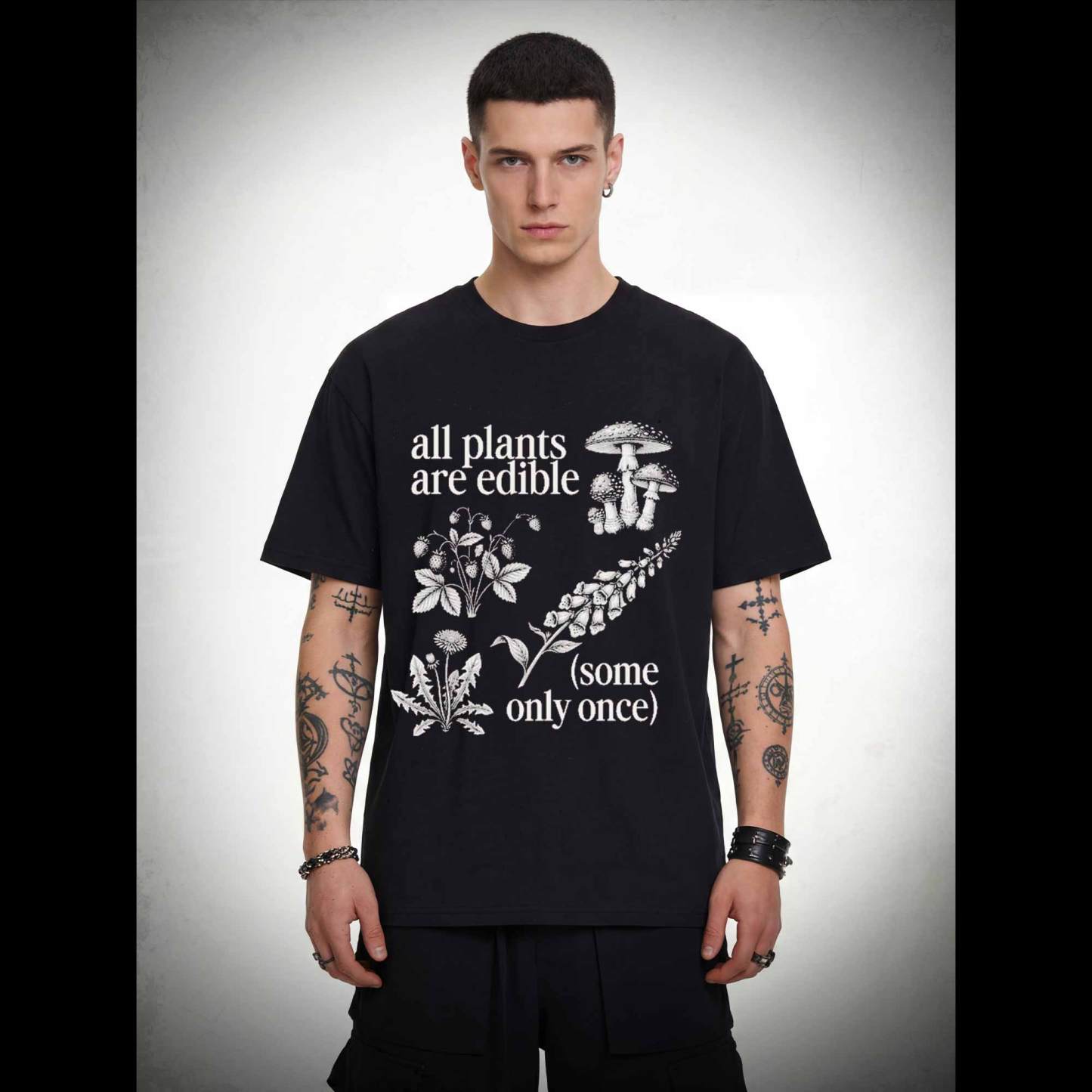All Plants are Edible Washed T-shirt
