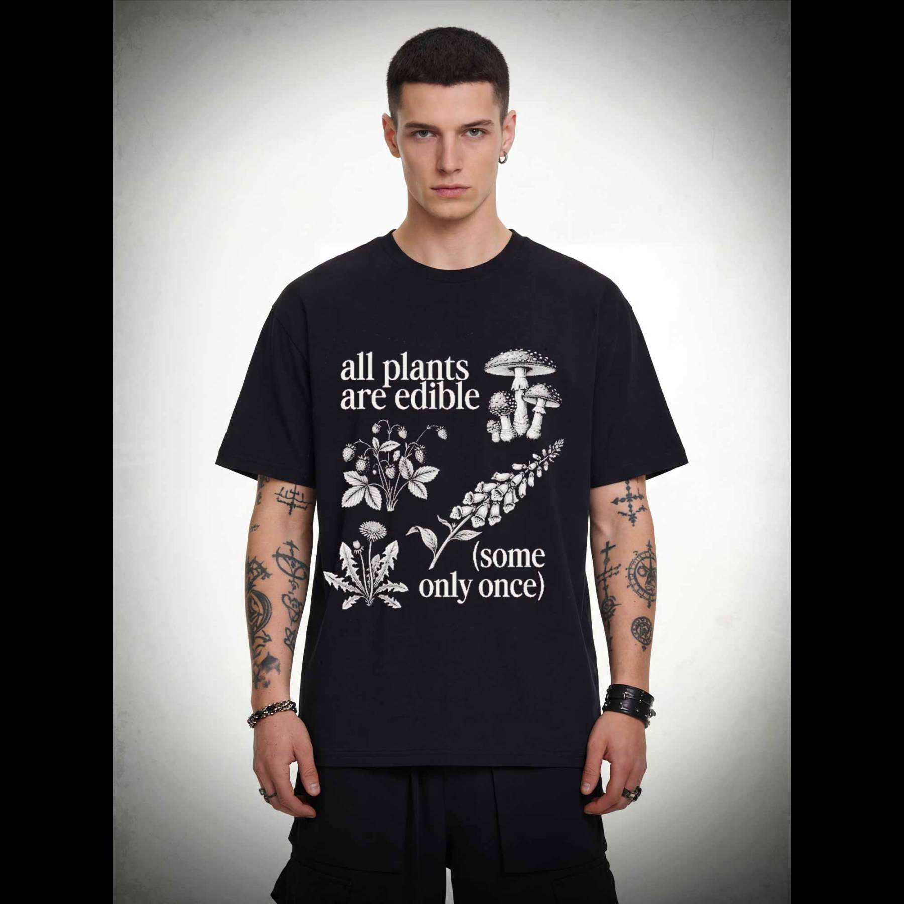 All Plants are Edible Washed T-shirt