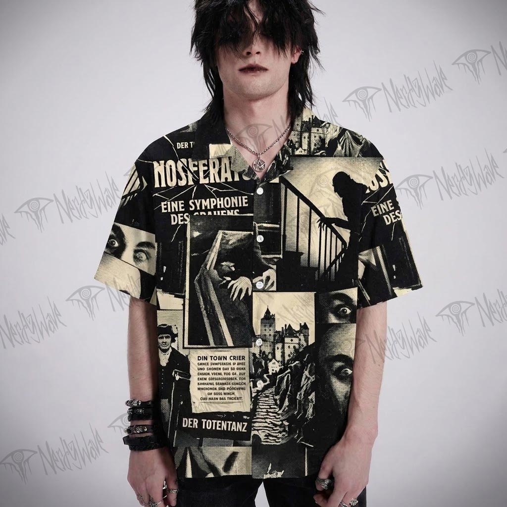 Nosferatu Lightweight Hawaiian Shirt