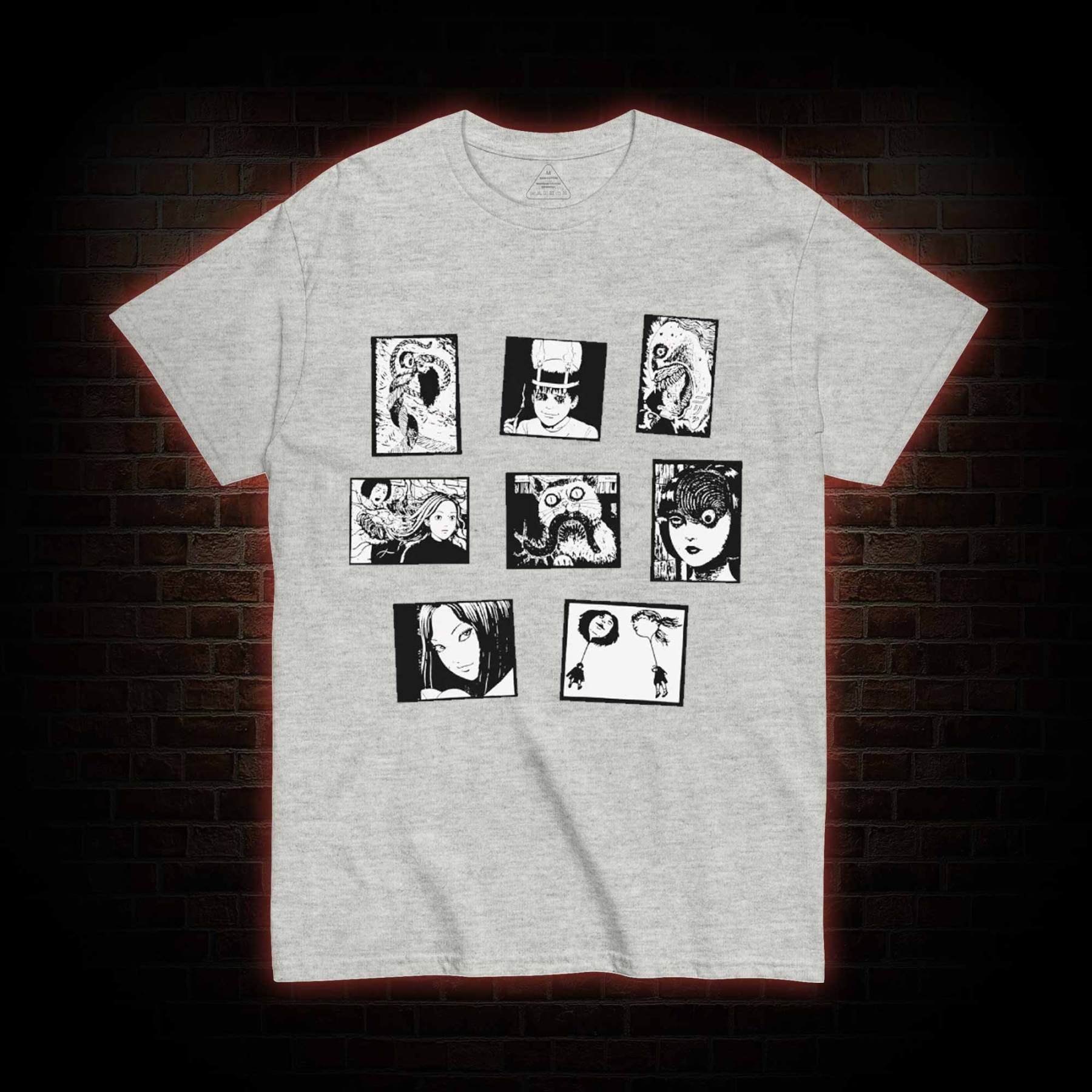 Retro Horror Manga T-shirt