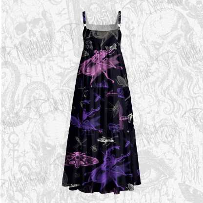 Bugs Wide Straps Maxi Dress
