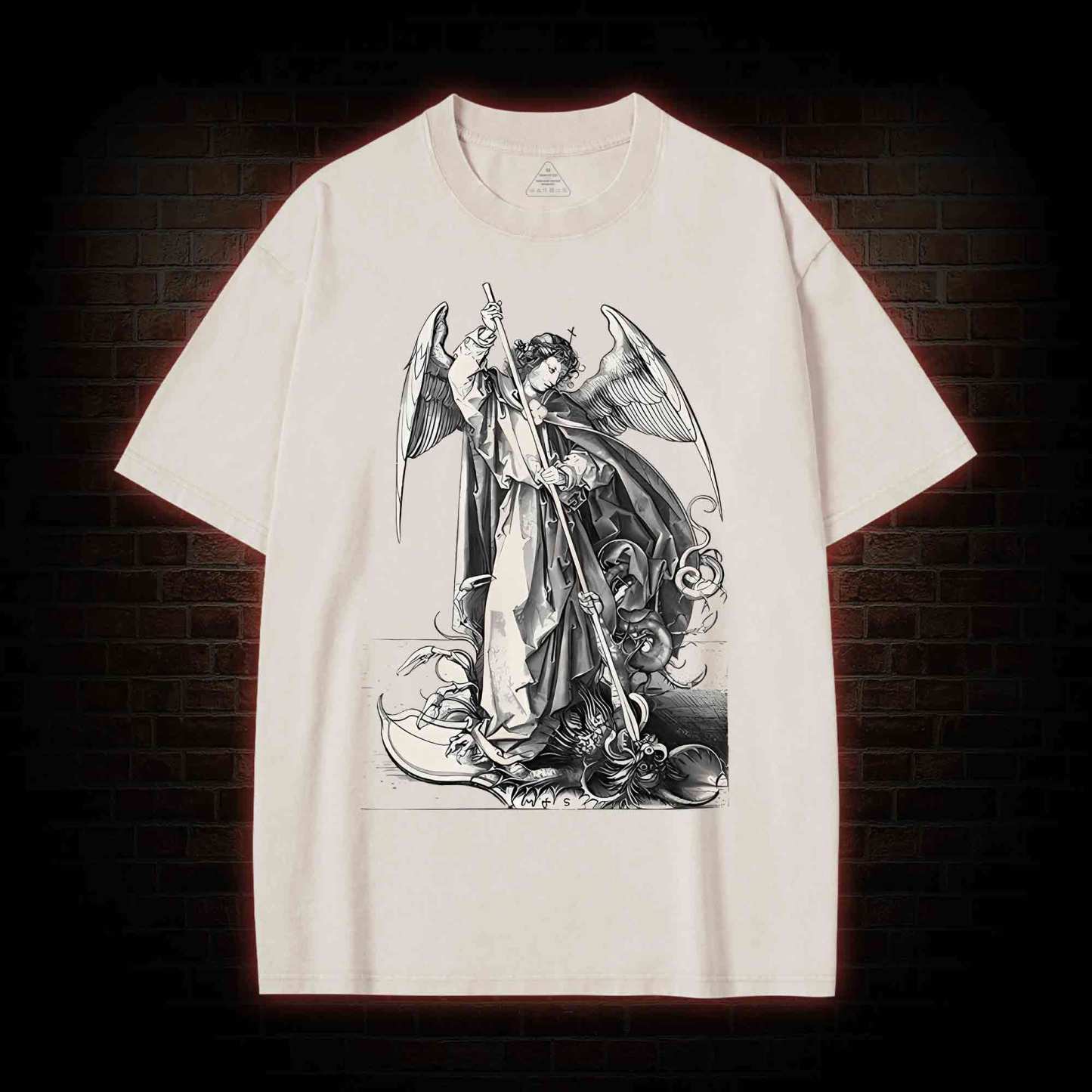 St Michael Archangel Washed T-shirt