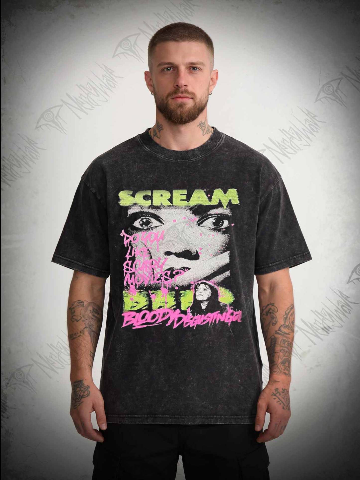 Do You Like Scary Movies? Vintage Movie Washed T-shirt