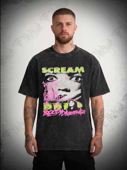 Do You Like Scary Movies? Vintage Movie Washed T-shirt