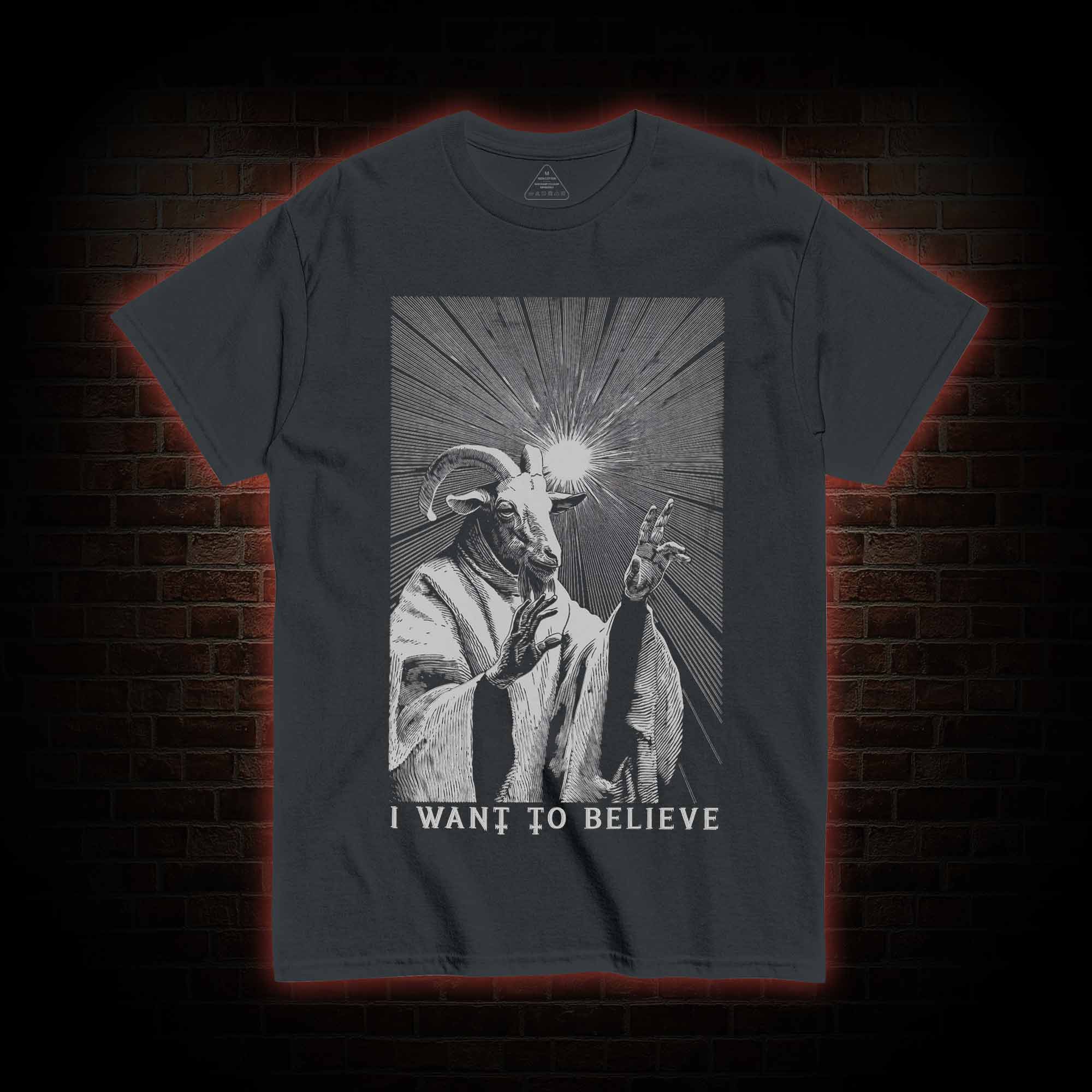 I Want to Believe Goat T-shirt