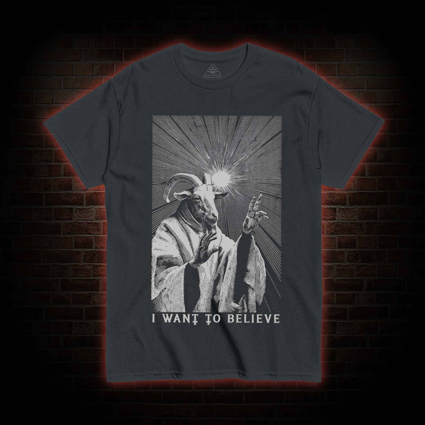 I Want to Believe Goat T-shirt