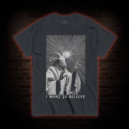 I Want to Believe Goat T-shirt