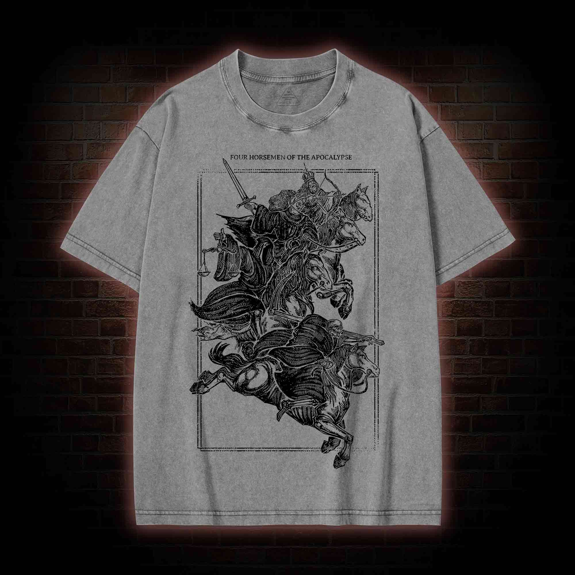 The Knight of the Apocalypse Washed T-shirt