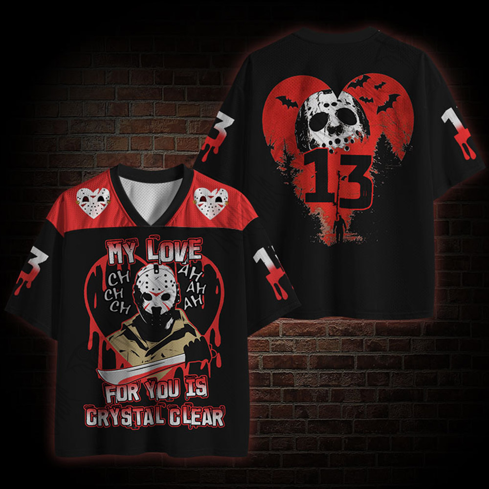 My Love for You is Crystal Clear Mesh Jersey