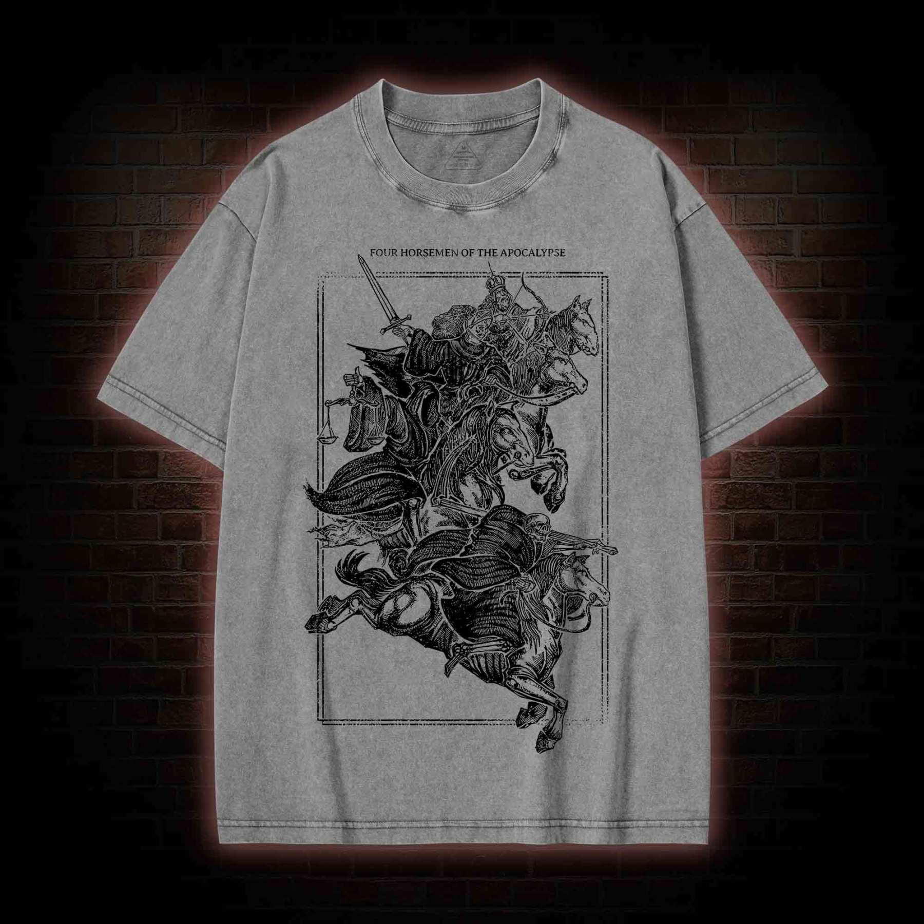 The Knight of the Apocalypse Washed T-shirt