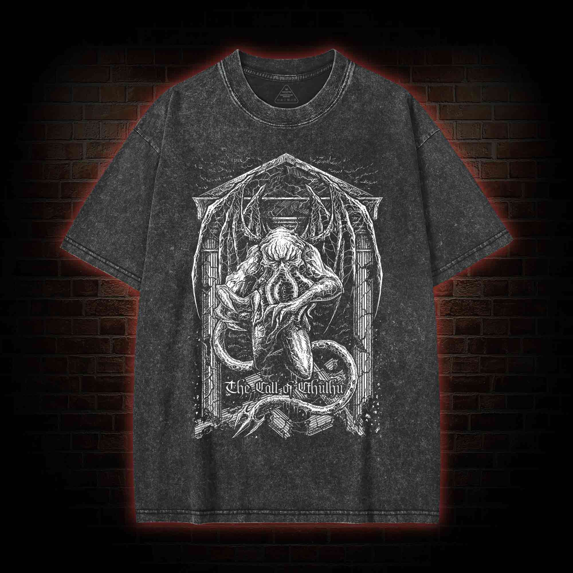 The Call of Cthulhu Washed T-shirt