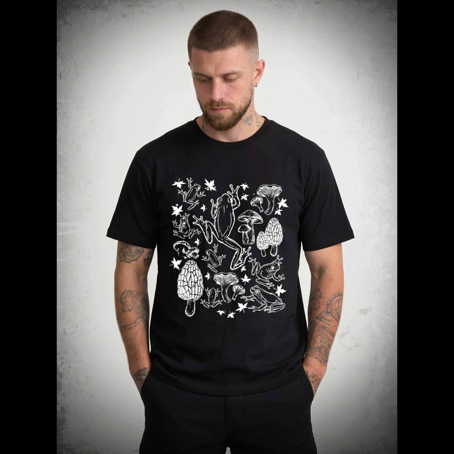 Frogs and Mushrooms T-shirt