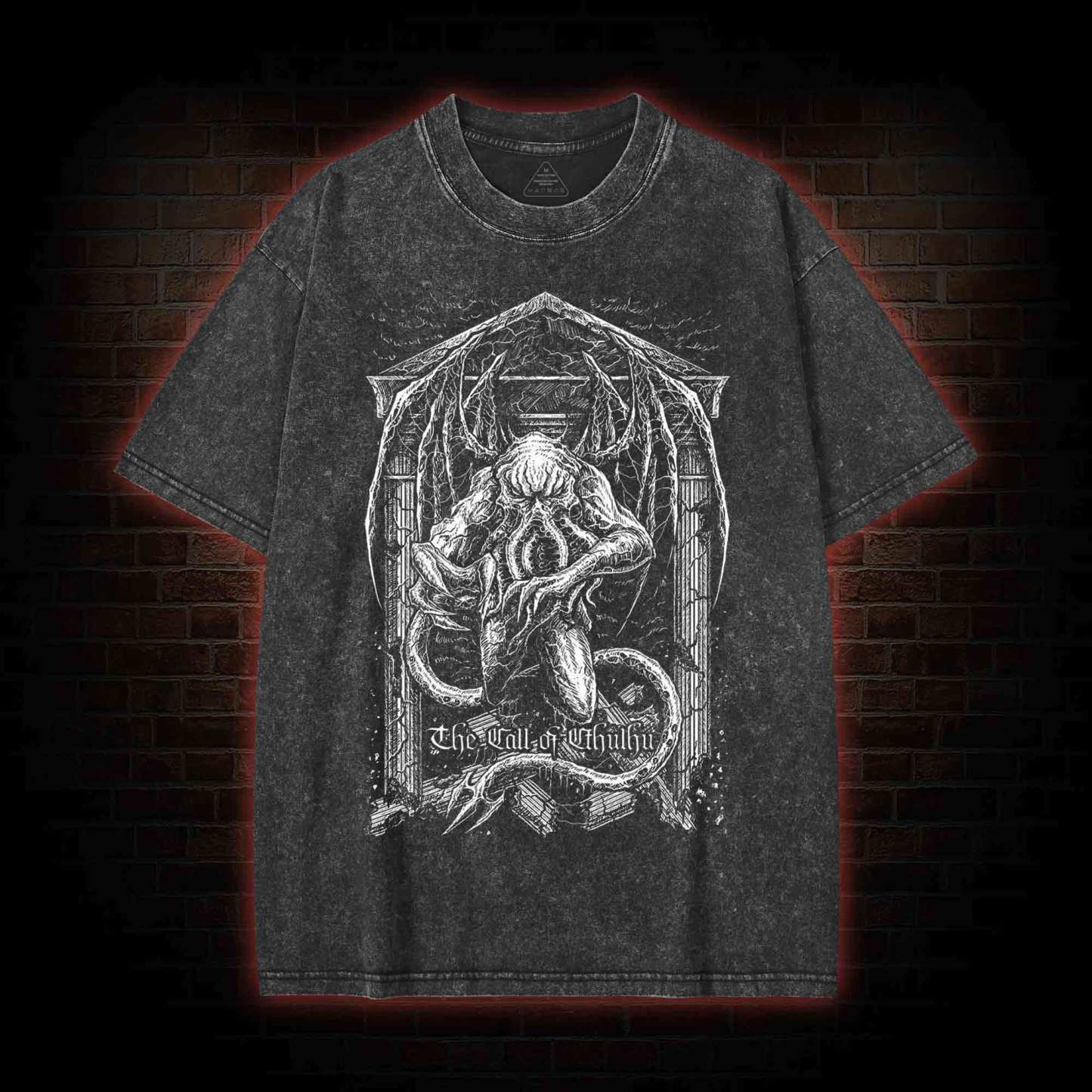 The Call of Cthulhu Washed T-shirt