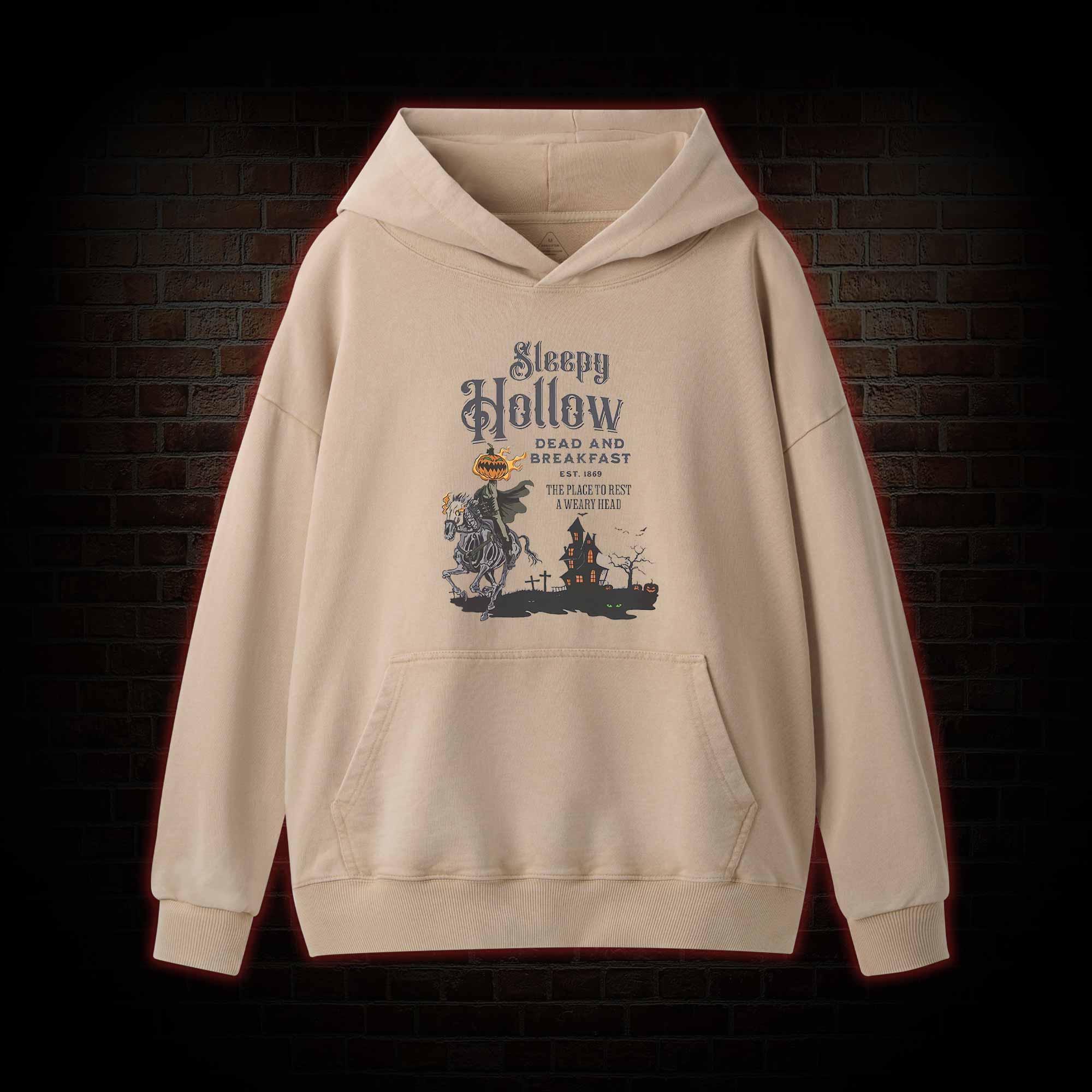Vintage Halloween Scary Washed Hoodie