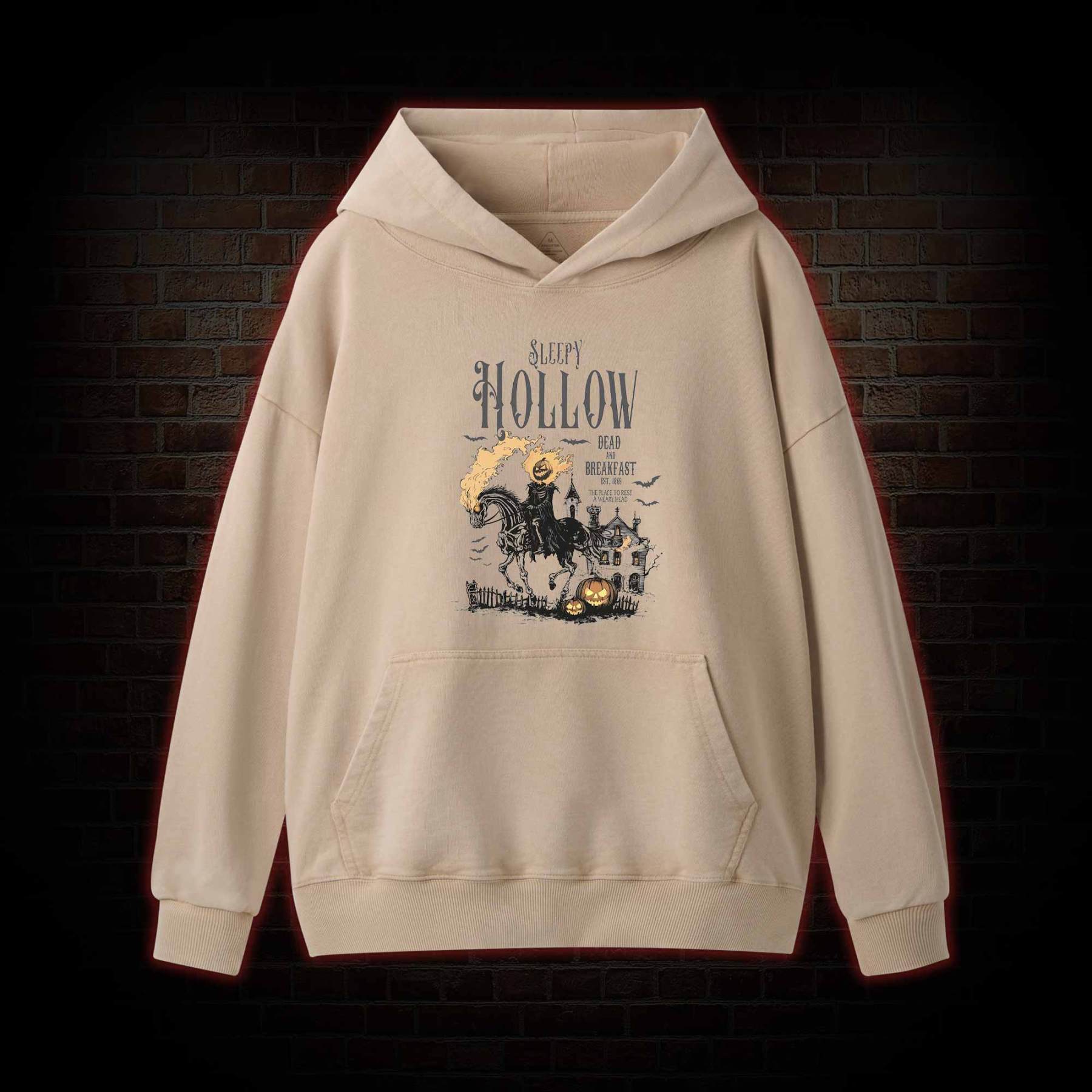 Comfort Colors Sleepy Hollow Halloween Washed Hoodie
