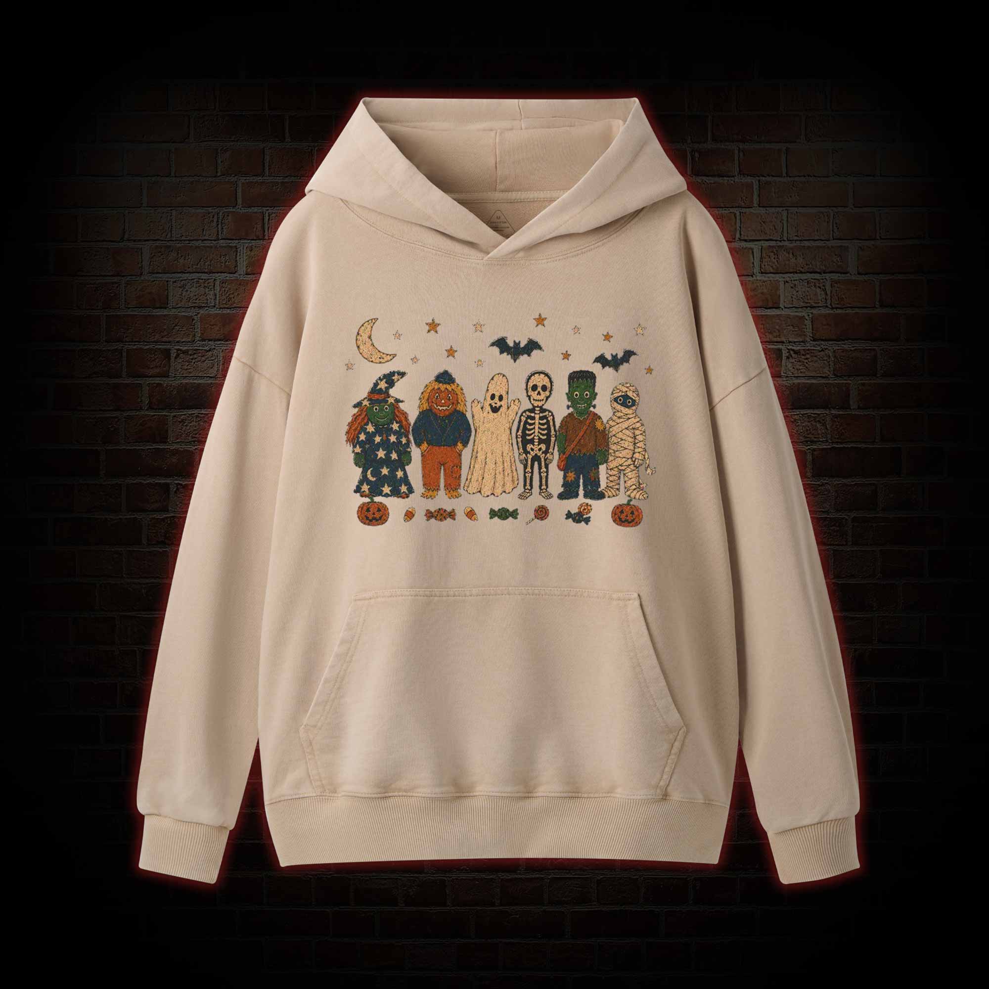 Halloween Monsters Washed Hoodie