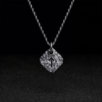  Tiwaz Rune Pendant Necklace