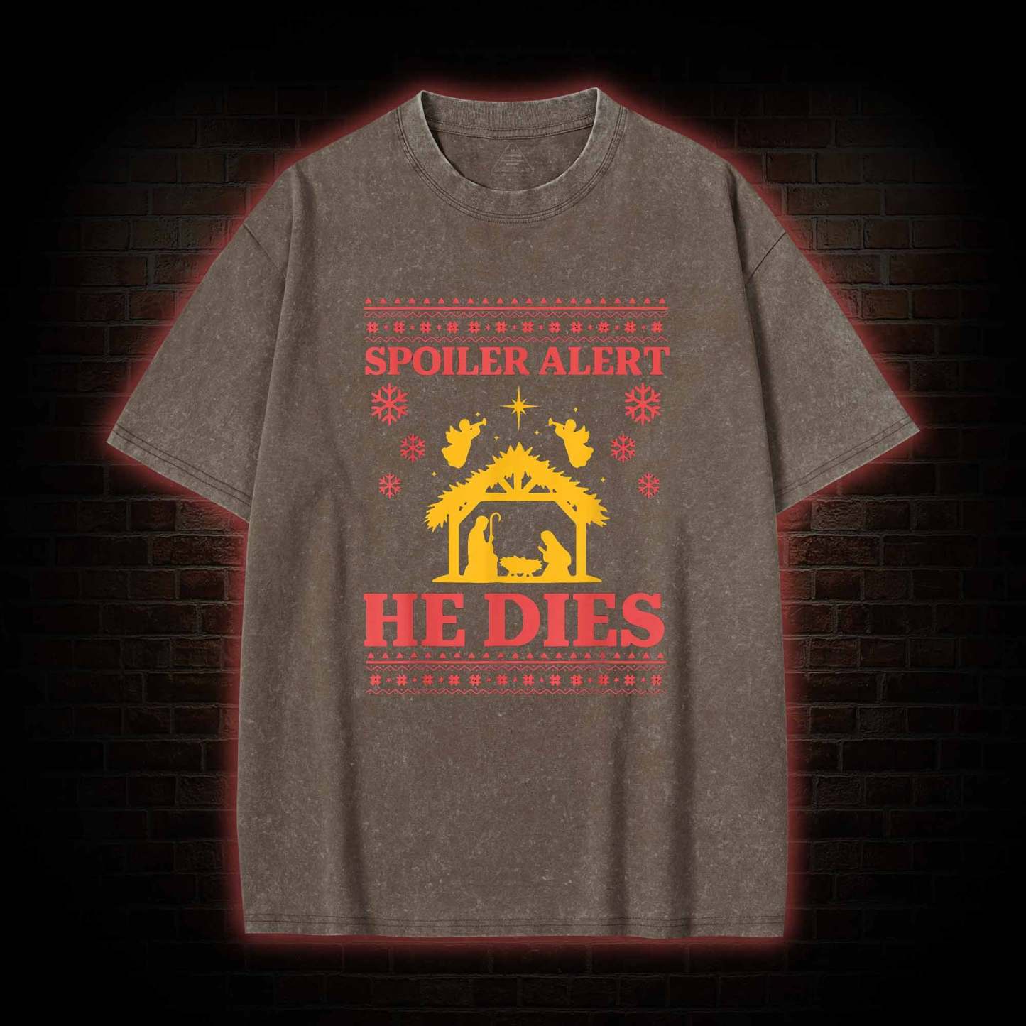 Spoiler Alert He Dies Washed T-shirt