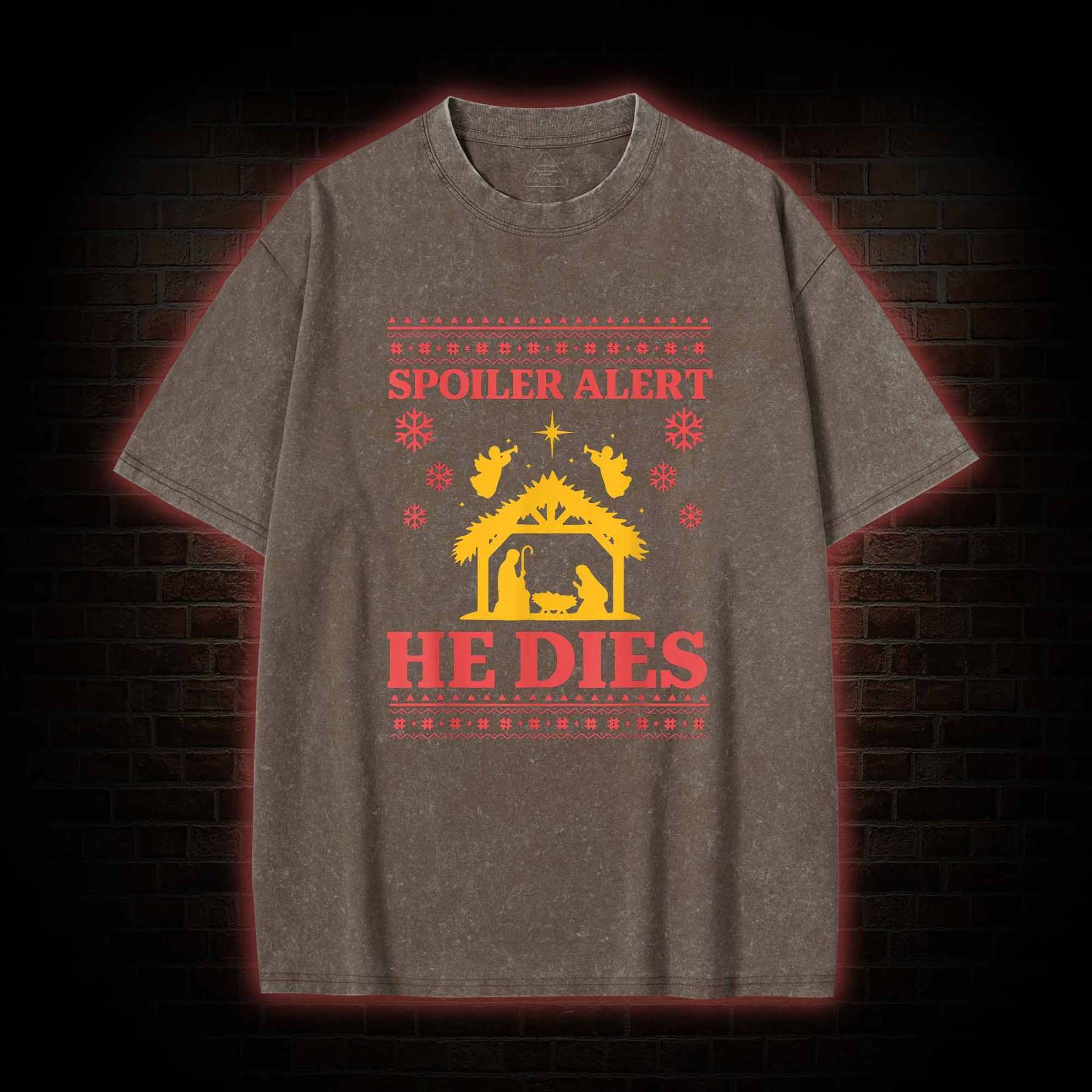Spoiler Alert He Dies Washed T-shirt